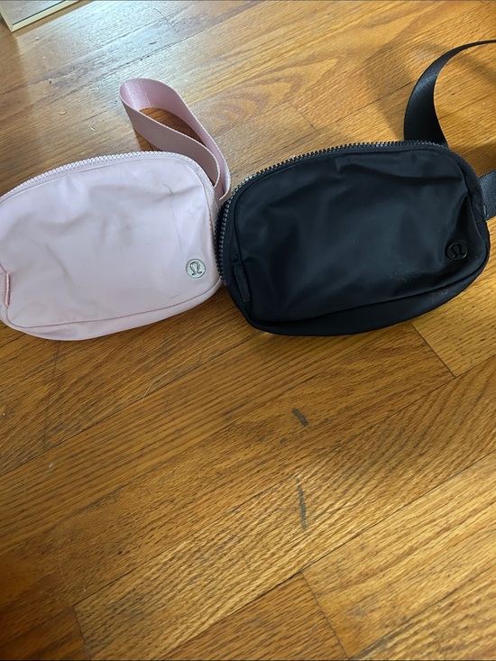 lululemon athletica Handbags - lululemon athletica Pink and Black Crossbody Belt Bags